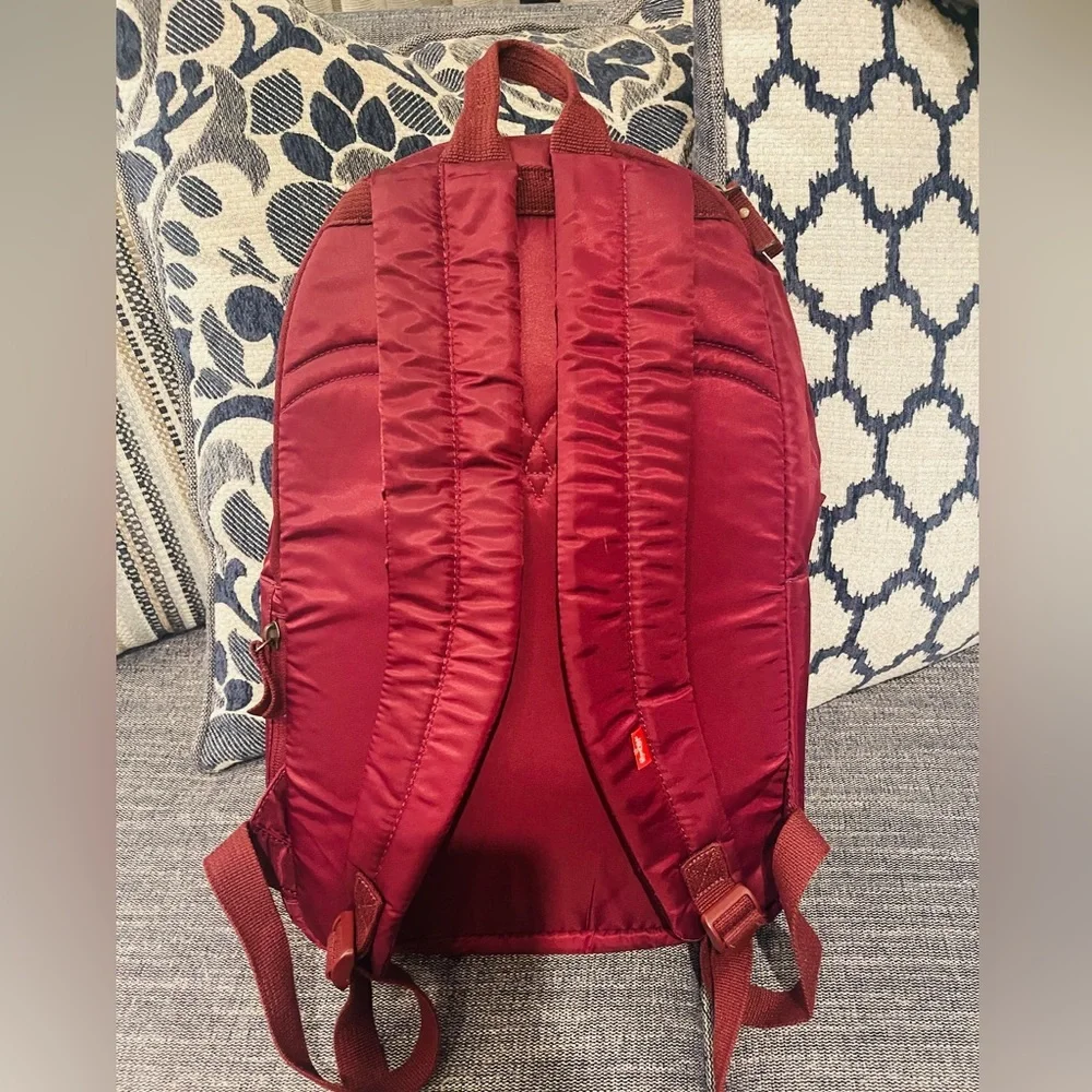 Levi's The Heritage Nylon Backpack, Purple Bright Orange Laptop Sleeve Minimal